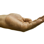 Auf dem Bild ist eine Hand abgebildet. Die Fünf-Finger-Methode, lernen Sie aus Ihrer Hand zu lesen.