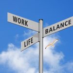Work-Life-Balance Schild